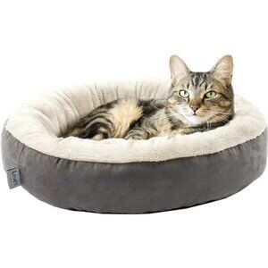 Cozy Round Donut Pet Bed 20in for Cats & Small Dogs